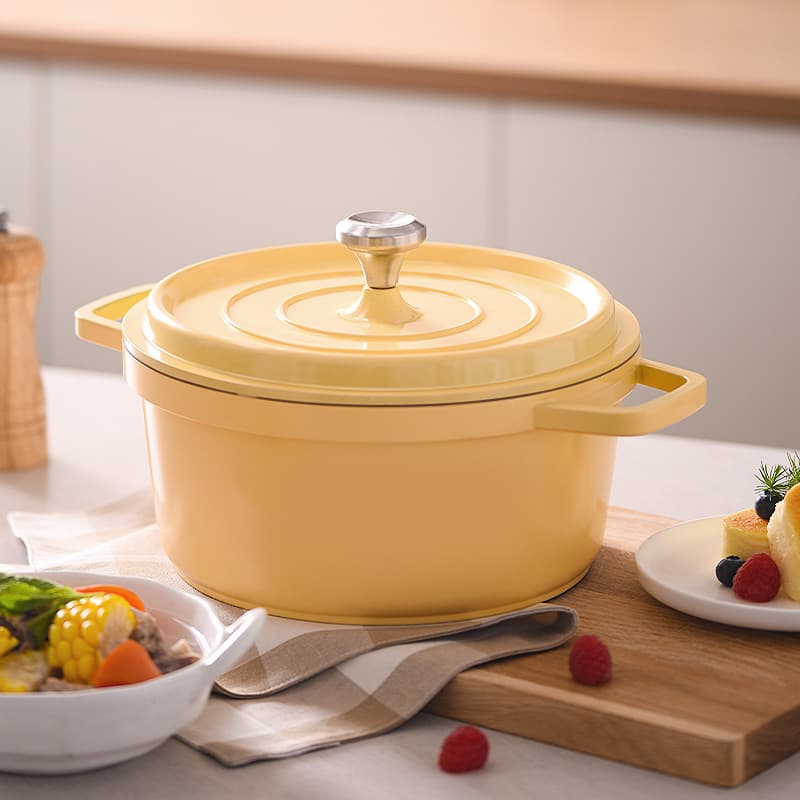 Enamel Kitchen Cup Stew Jar Seafood Clay Soup Induction Cooker Non-Stick Large Pot