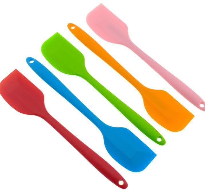Kitchen large silicone scraper butter spatula mixing spatula baking integrated scraper cake scraper tool
