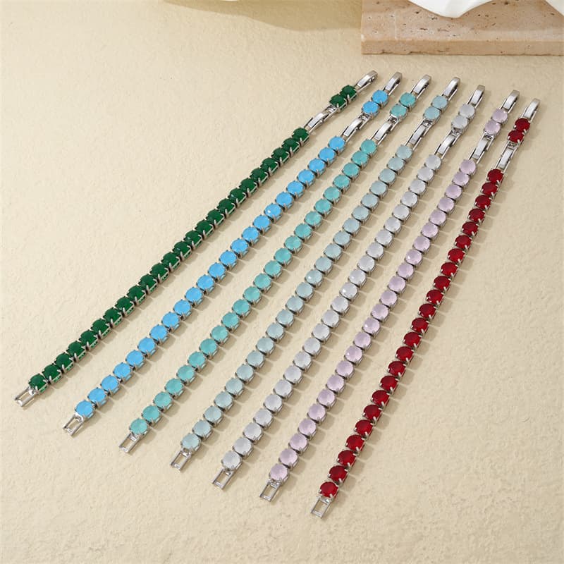 6.0 Color-Changing Bracelet - Multi Extension Zircon Bracelet (316L Steel, Magnetic Clasp)