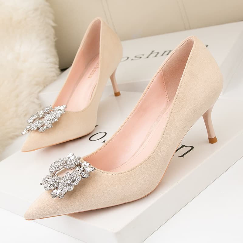 Women's Pumps high heels stilettos 2020 spring and autumn new style versatile girls Internet celebrity pointed toe shallow mouth single shoes