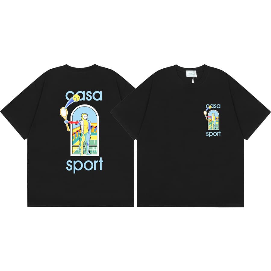 T-shirt ample à manches courtes pour hommes et femmes, imprimé printemps et été