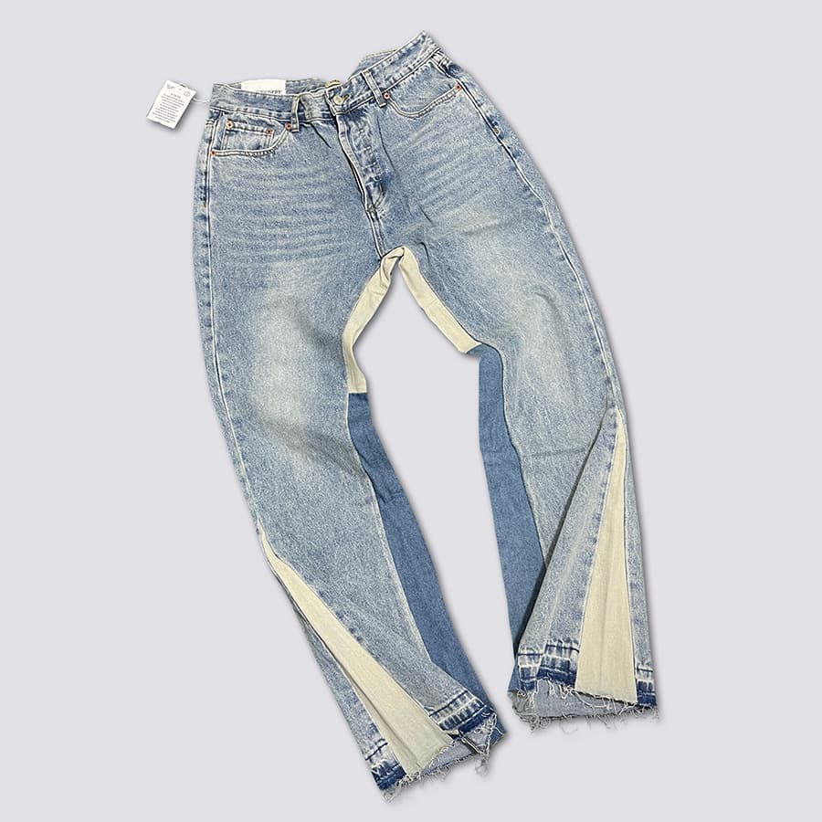 Men's Clothing Men's Jeans Hot Selling Pants GALLERY DEP Cowboy Bell Bottoms Washed And Distressed Patchwork Jeans