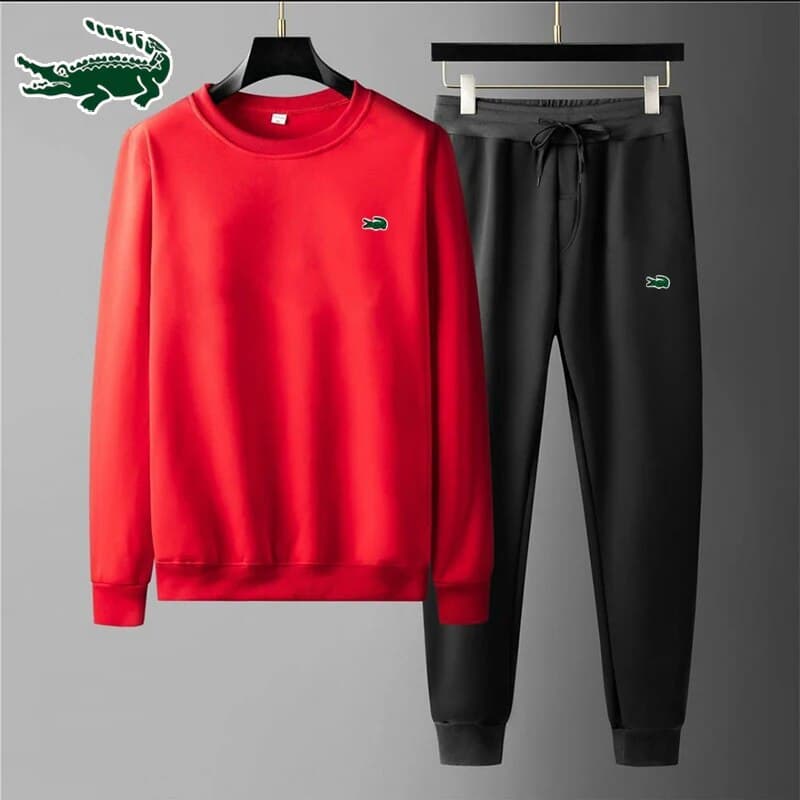 2024 Nouveau pull sans capuche à col rond et pantalon de course en plein air de haute qualité pour hommes