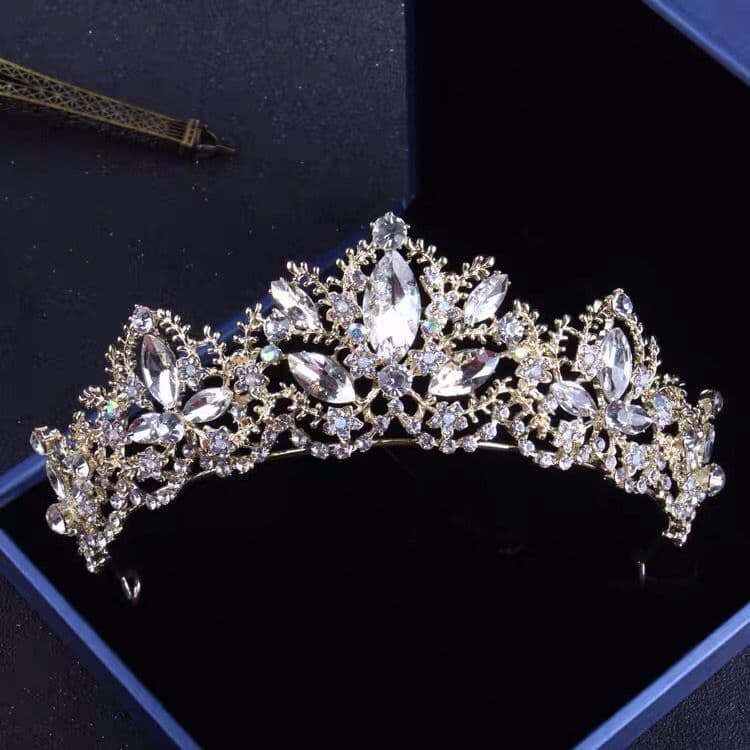 New bridal crown baroque luxury diamond crown bridal tiara hair accessories wedding dress crown accessories