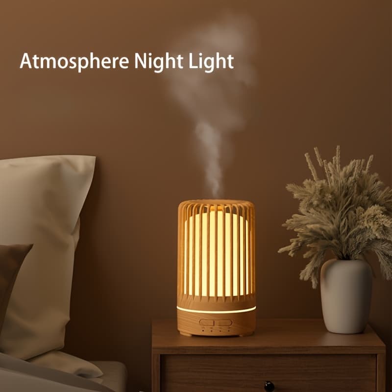 150ml USB Ultrasonic Essential Oil Diffuser, 7-Color LED Night Light & Quiet Operation (