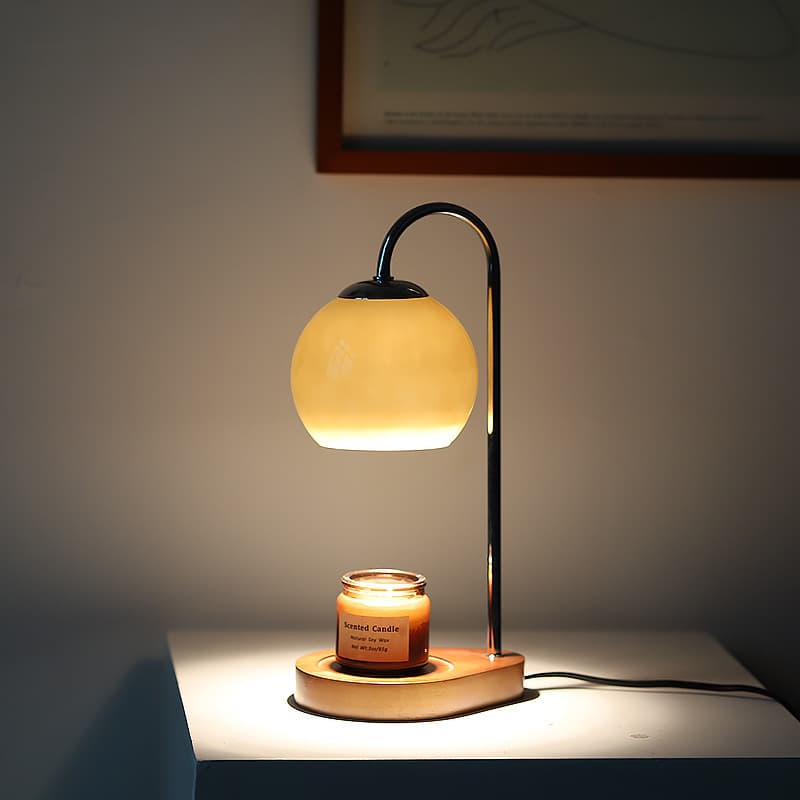 bedroom study solid wood candle lamp smokeless atmosphere candle lamp dimmable timing
