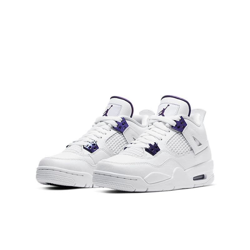 Chaussures de basketball montantes Jumpman Airs4 et Jordans4 4s pour hommes, coloris Sail Bred Kaws Fire Red Thunder Taupe Haze University Blue, plat