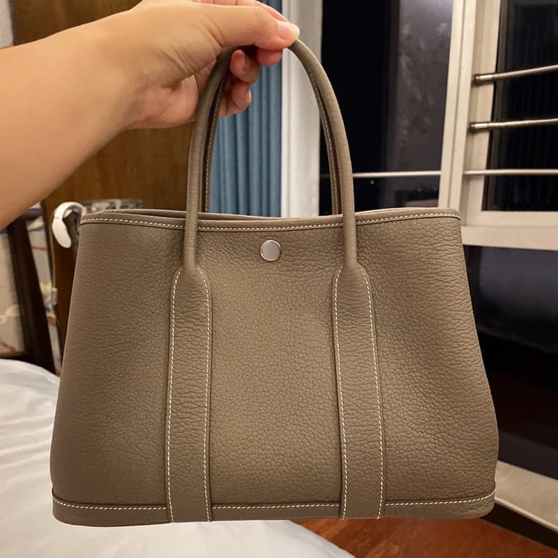 2025 New Leather Women's Shoulder Tote Bag Multifunctional Garden Tote Shopping Bag