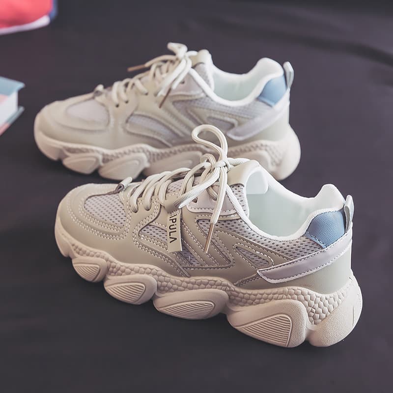 RenMou Instagram Korean Version Of Dad's Shoes For Women In Spring 2024, New Student Running High-altitude Street Photography Exclusive Supply