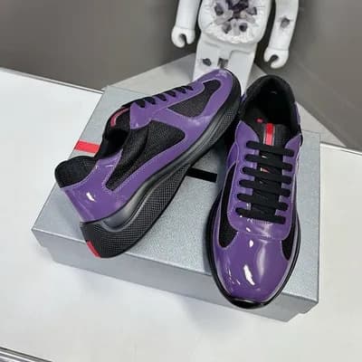 Chaussures de course polyvalentes en cuir verni véritable de haute qualité pour l'été 2025 de la Coupe des Amériques