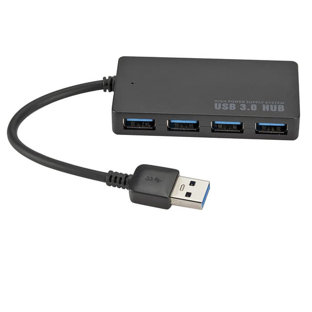 Ultra-thin 4-port USB3.0 HUB High Speed Indicator Light HUB USB 2.0 Splitter For Multi-device Computer Laptop Up to 5Gbps