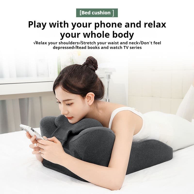 LieOnTheBedSleepingPillowCrouchingPillowArtifactMultifunctionalPronePositionPillowLieSleepingCushionBackPad