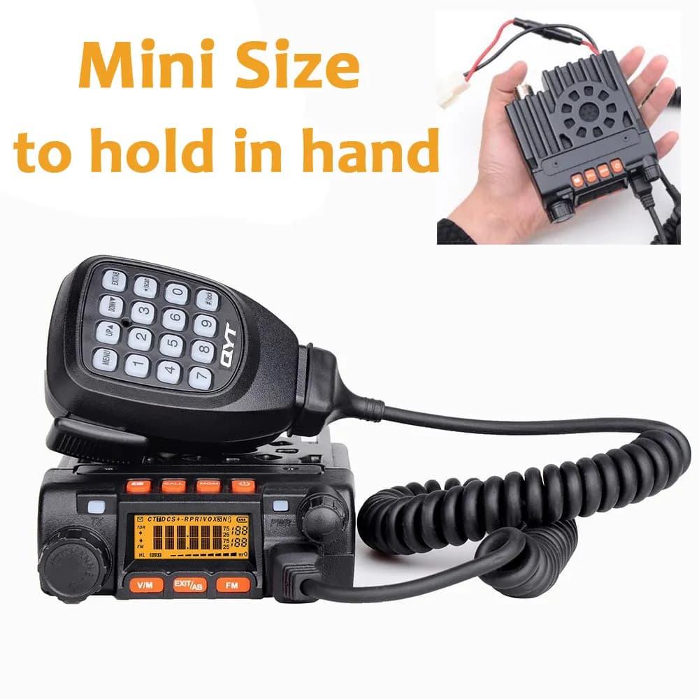 Walkie Talkie QYT KT-8900 25W High Power Mini Mobile DUAL BAND Two Way Radio KT8900 Long Range Vehicle 221108
