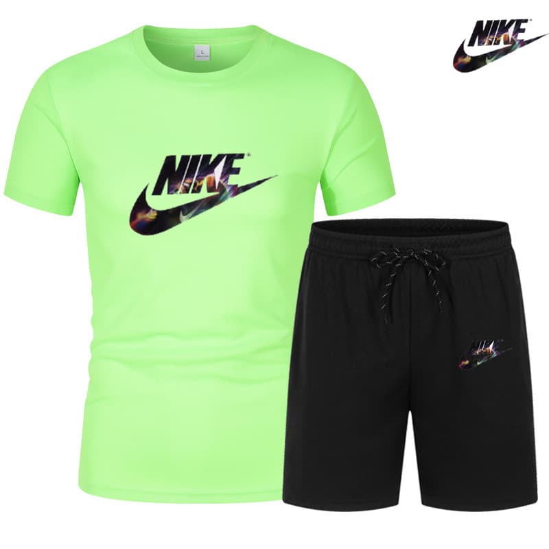 2024 Tendance d'été Vêtements pour hommes T-shirt à manches courtes + short à cinq points Ensemble 2 pièces Survêtement Mode Jogging Casual En