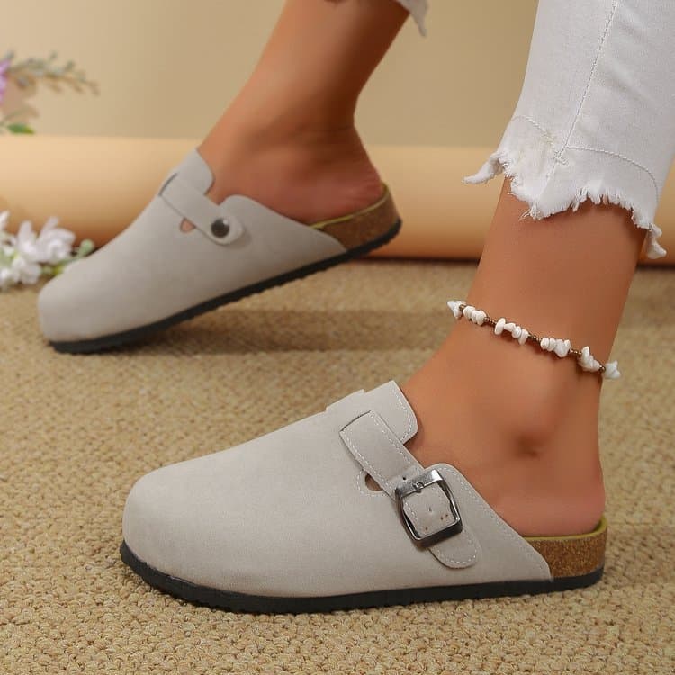 Women's large size foreign trade Roman shoes casual half drag lazy shoes tide
