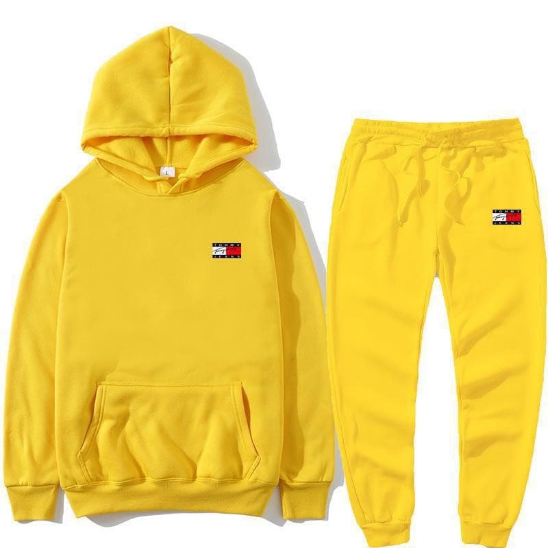 Ensemble 2 pièces de pull à capuche pour hommes, costume de sport décontracté imprimé, souhait transfrontalier européen et américain d'automne