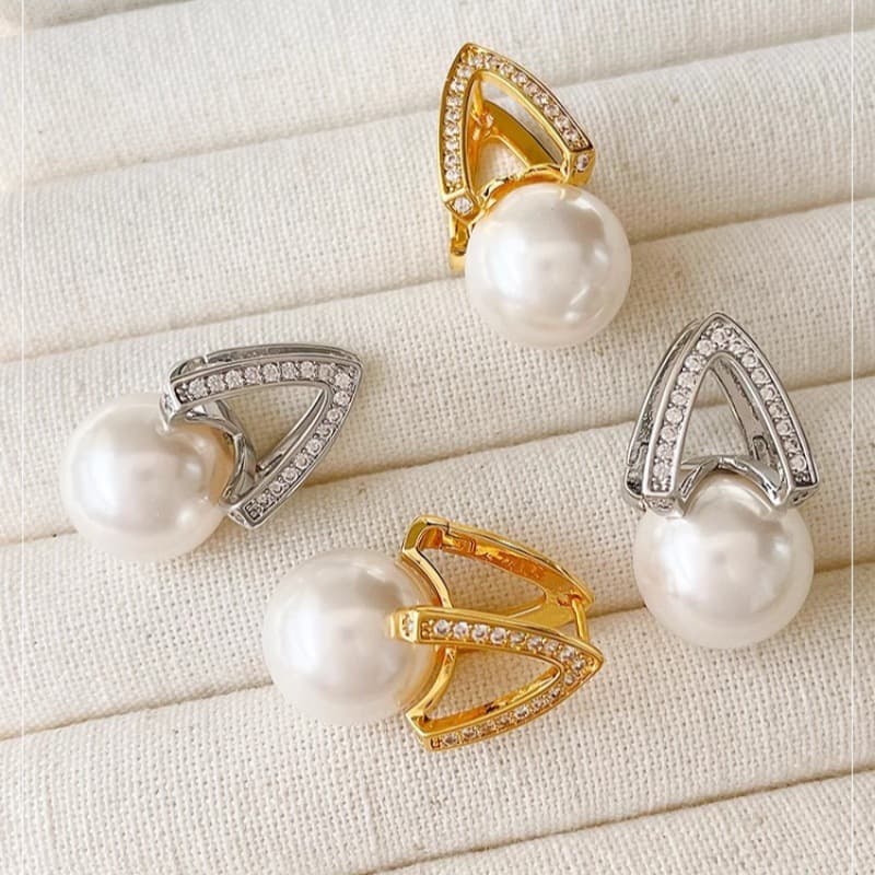 Dilraba Same Style Pearl For Women, Niche Design, High-End Feel, Elegant And Luxurious Evening Earrings