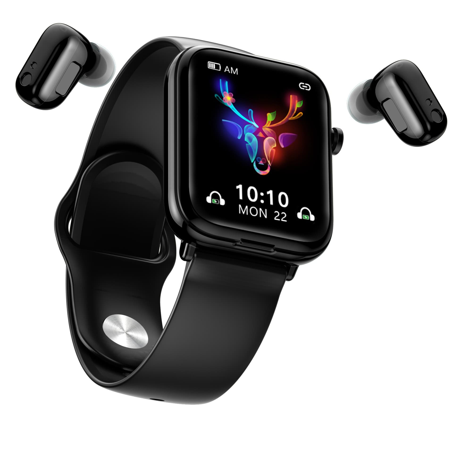X8/X8S Earphone Smart Watch Two-in-One Ultra-Thin 1.69 Full Touch Large Screen IP67 Waterproof Metal Case