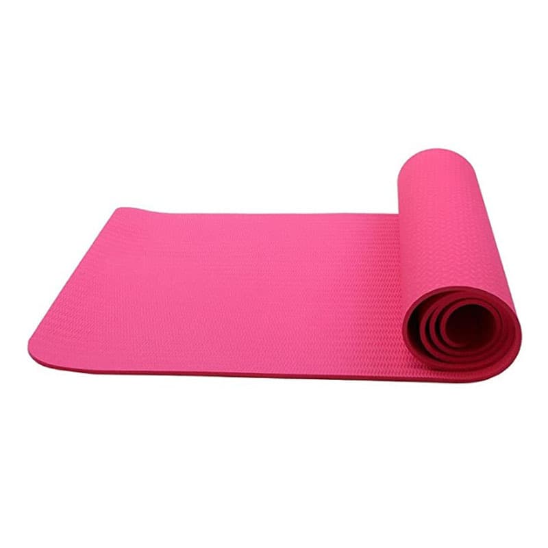 Tpe Non-slip Monochrome Two-color Yoga Mat Thickened Odorless Sports Mat Explosion-proof Beginner Sports Fitness Mat