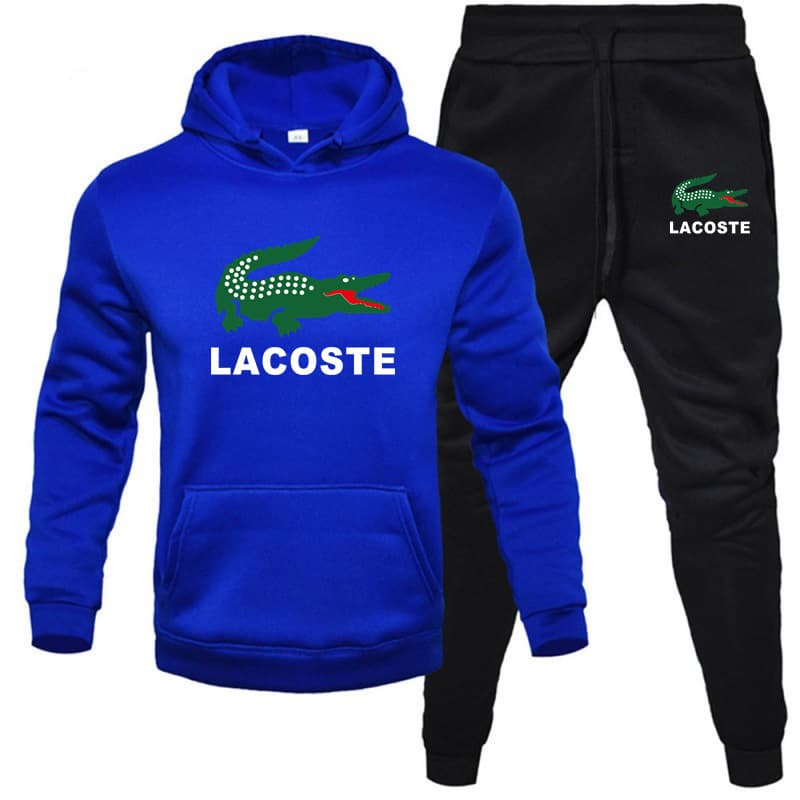 2024 Nouvel ensemble de sport imprimé pour hommes Mode sweat à capuche + pantalon de sport pour hommes Sweat à capuche deux pièces Ensemble de lo