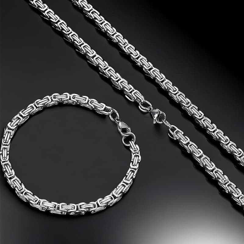 Hot Selling New Style Personality Non-Fading Emperor Chain Accessories Men's Necklace Dongguan Titanium Steel Jewelry