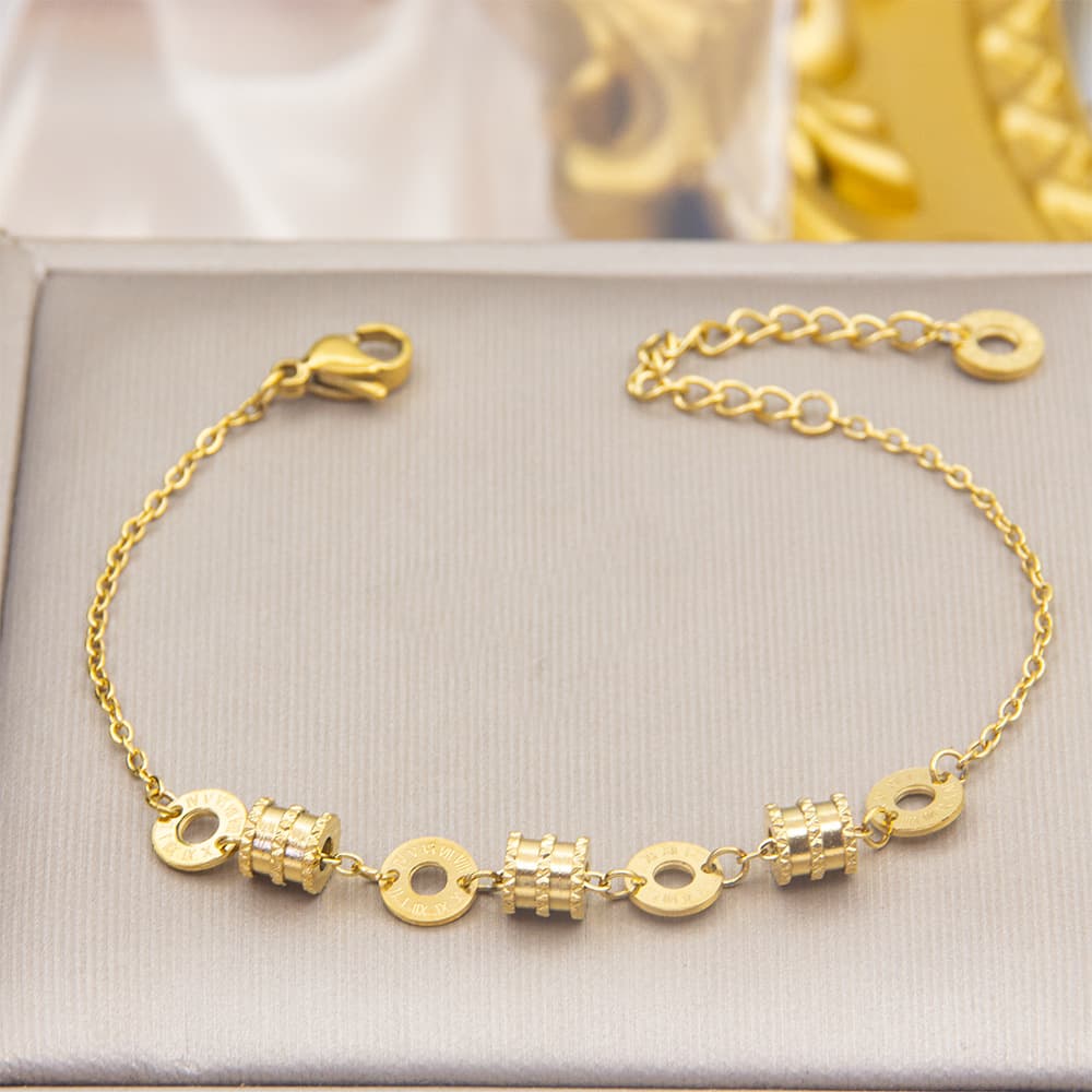 New Small Waist Niche Steel Bracelet Versatile Women's High-end Light Luxury Non-fading Jewelry Ins