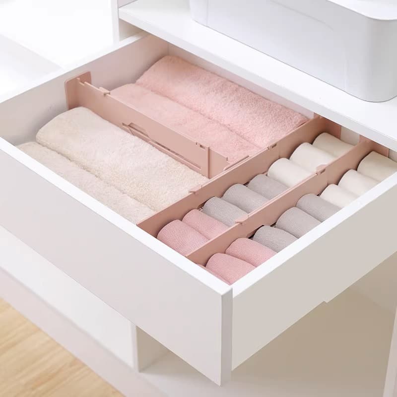 Drawer storage partition board socks grid box free combination plastic partition board underwear grid partition artifact