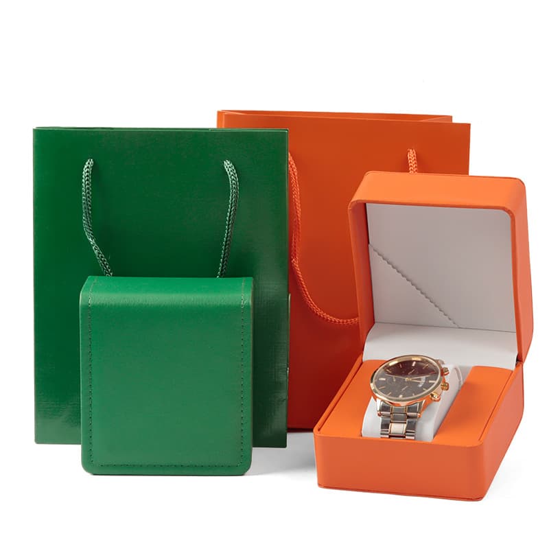 Watch Storage Box Pu Leather Watch Box Clamshell Single Watch Packaging Box Watch Jewelry Storage Box High-grade Men's Watch Box