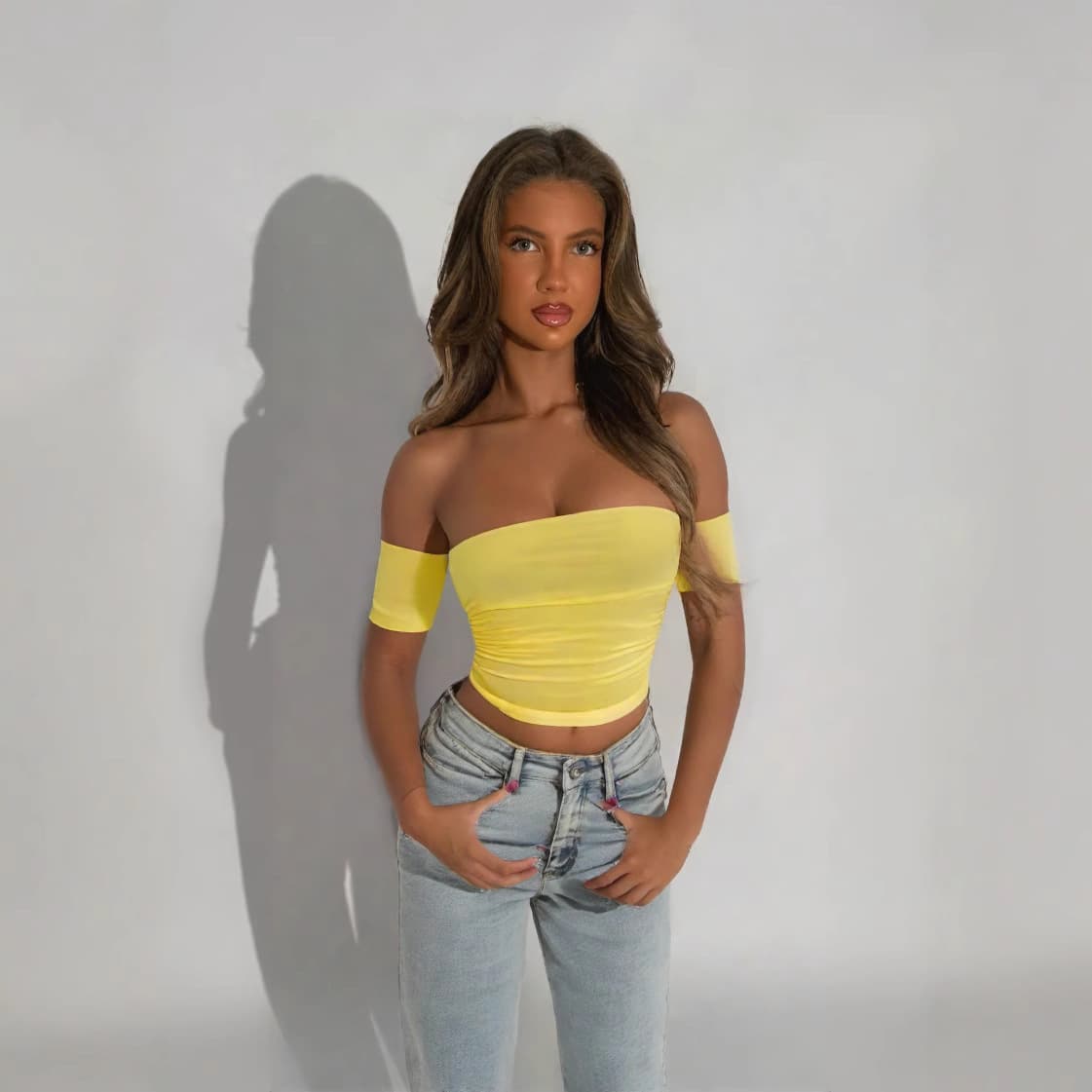 Women's Clothing Hot Selling Strapless Tube Top With A One Shoulder Neckline Wrap Top Summer Sexy Bottoming Top