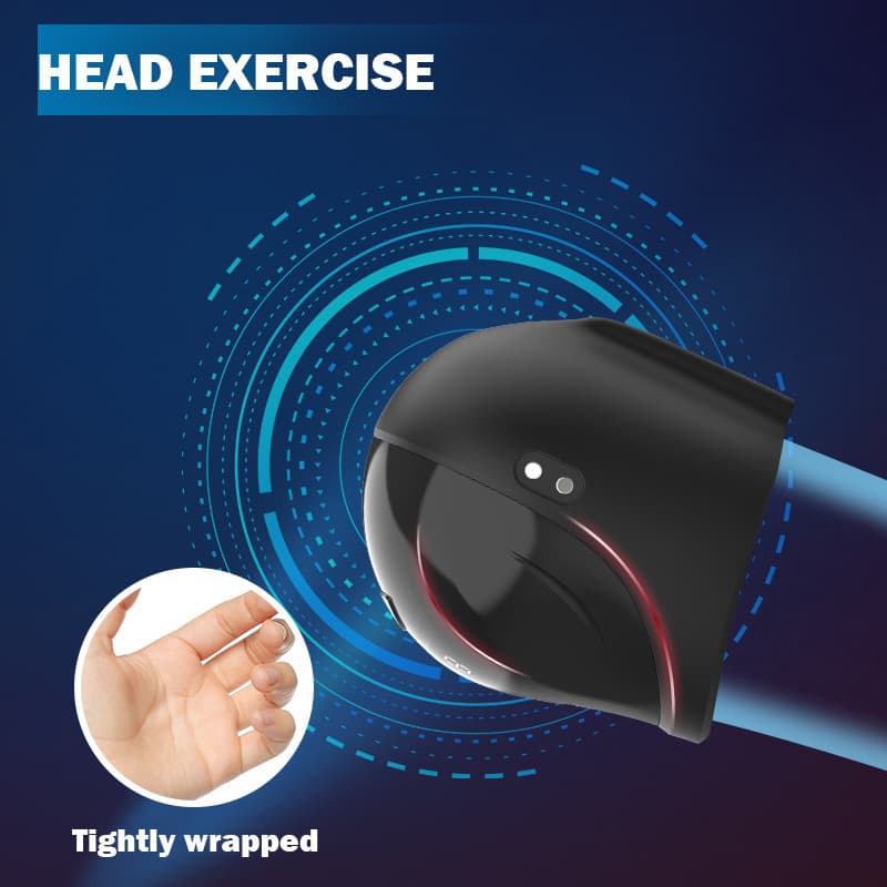 LED Digital Display Knight Training Device Electric Ghost Head Vibration Exercise