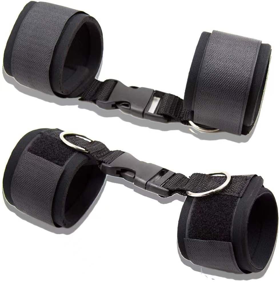 SM factory sexy sponge combination portable buckle handcuffs and footcuffs handcuffs binding belt adult sex products