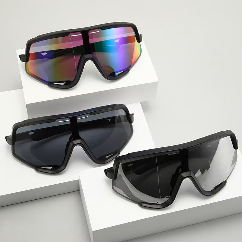 Men's Glasses Ultra Light Large Frame Mountaineering Windproof Goggles Cycling Outdoor Cycling Colorful Sunglasses Futuristic Neutral Sunglasses