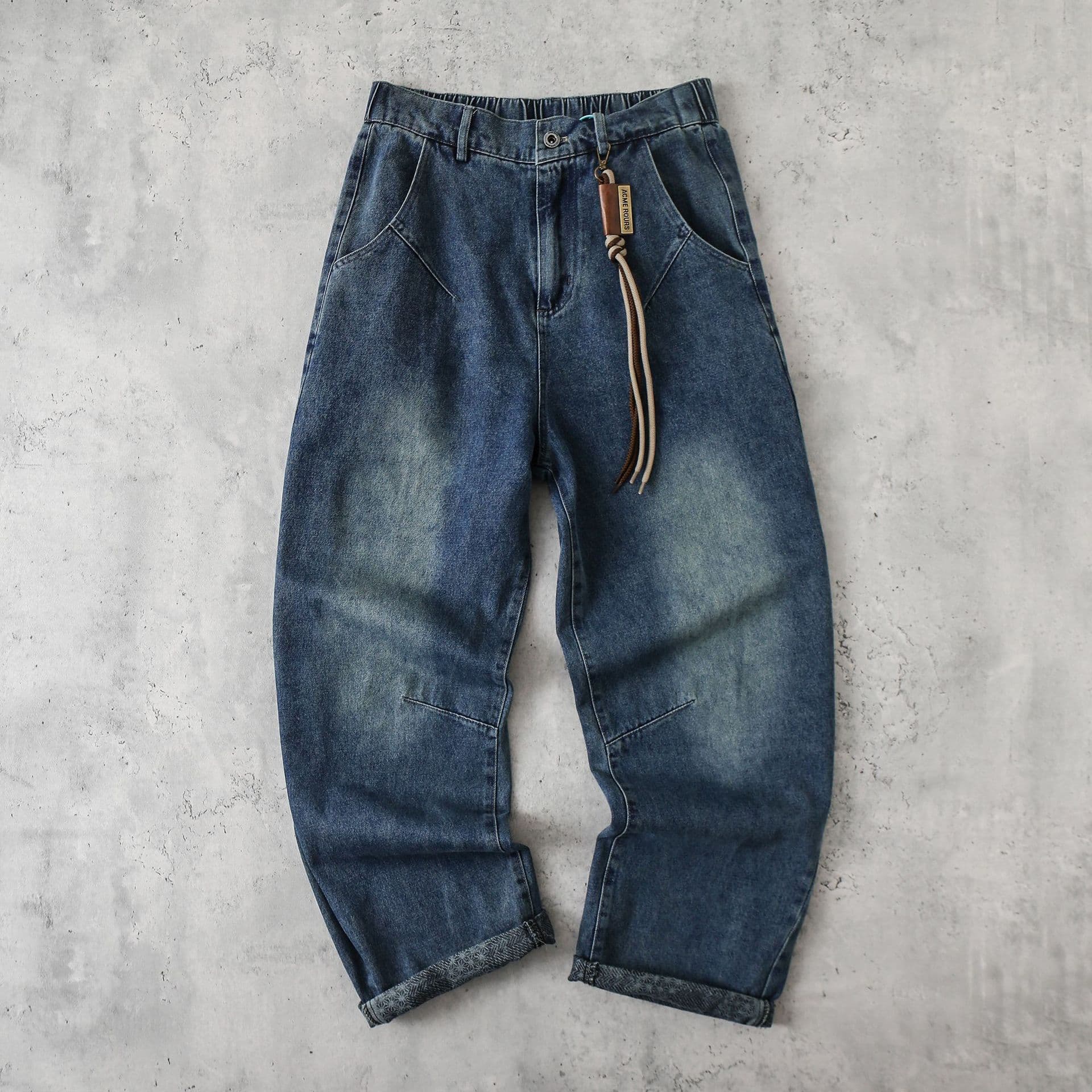 Oversized Unisex Jeans – High-Waisted Relaxed Fit Denim Pants, Streetwear Straight-Leg Trousers (2 Washed Colors)