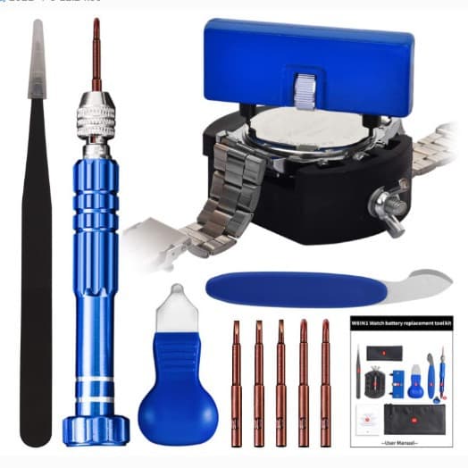 Watch Repair Tool Watch Tool Set Open Back Cover Change Battery Change Watch Pin Adjustable Table To Make Two Feet Open Ear Batch