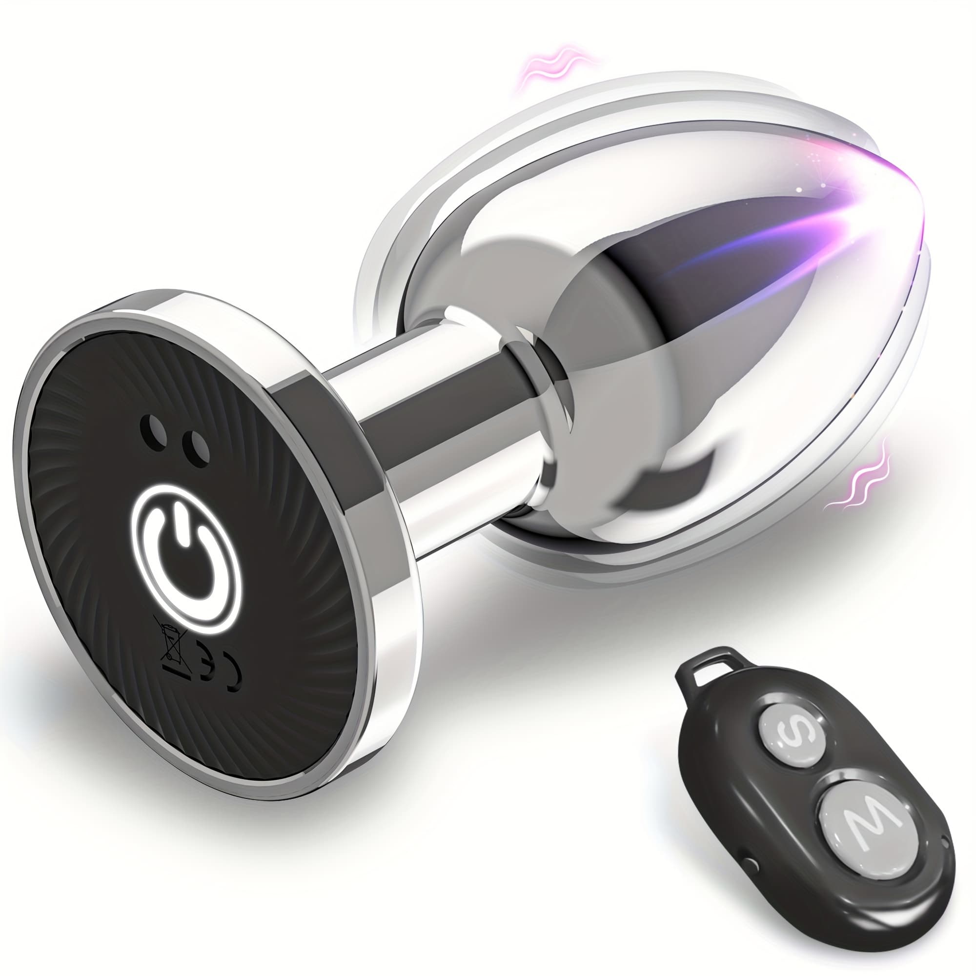 Remotely Controllable Multi-frequency Vibration Metal Anal Plug, Easy To Clean, Ass Plug, Couples Flirting, Men And Women Sharing, Adult Anal Sex Toy