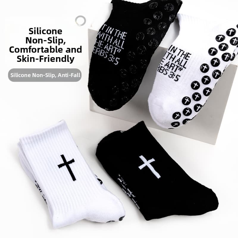 Men's Low Cut Short Cotton Socks Spring Summer Embroidered Solid Color Trendy Sports Fashionable INS Style