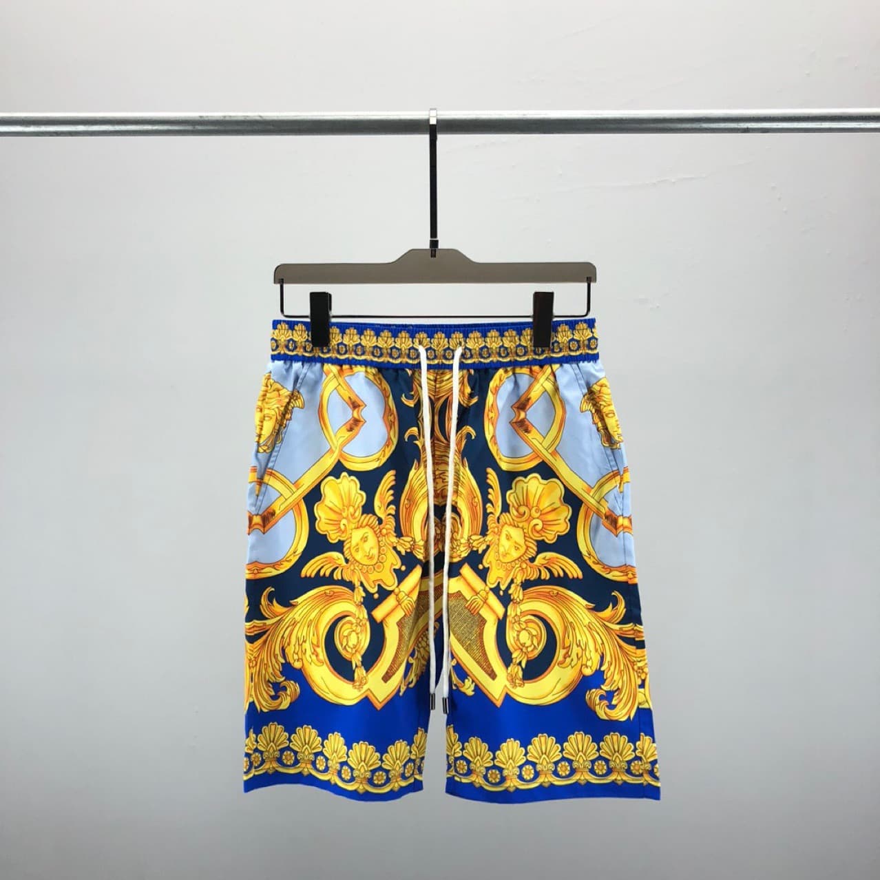 Man's clothing Hipster shorts Men's beach pants 3d printed design drawstring elastic waist