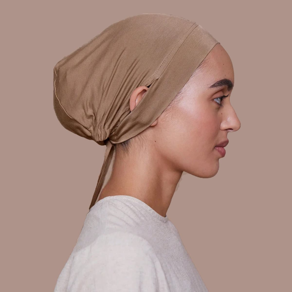 Women's Scarves New Tie Up Modal Drawstring Headband Cap, Solid Color, Versatile And Comfortable.