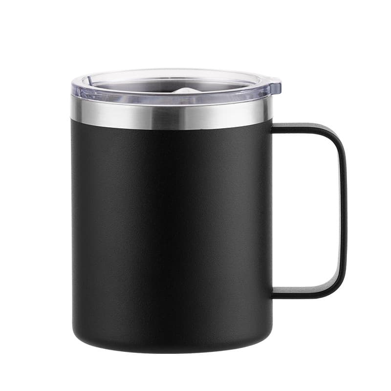 Stainless Steel Insulated Coffee Mug Tumbler with Handle, 12 oz 360ml Tumbler Cup with Lid for Hot & Cold Drinks