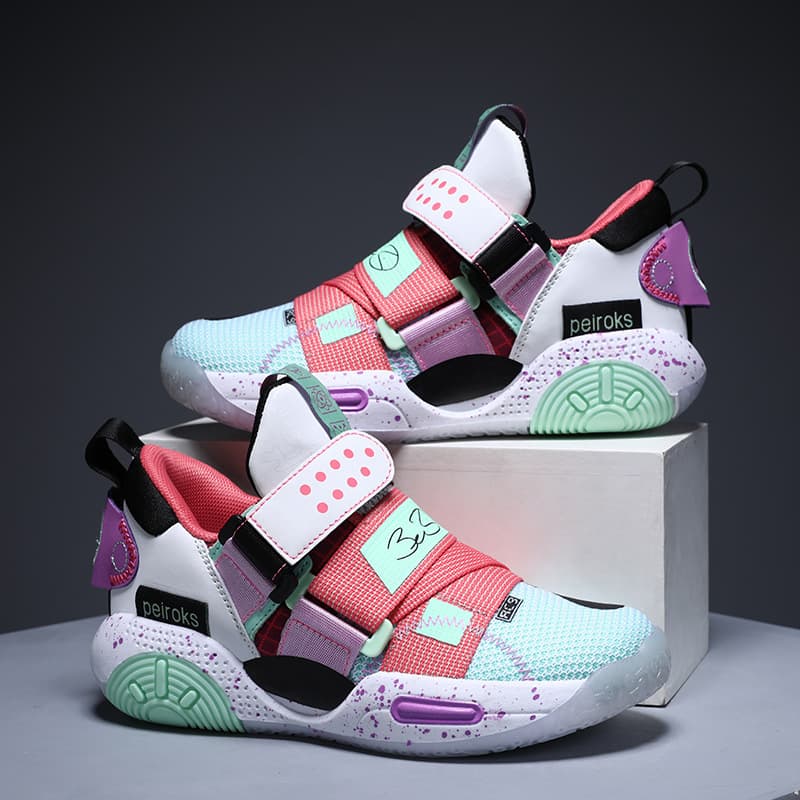 Mother & Kids Boys Basketball Shoes Mesh Breathable Professional Practical Training Shoes