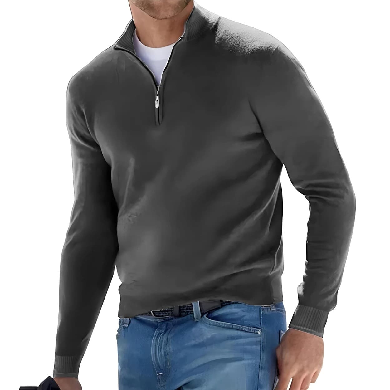 Sweat à capuche zippé à col montant et large style Y2K pour hommes et femmes, lavable en machine, en polyester d'épaisseur standard.