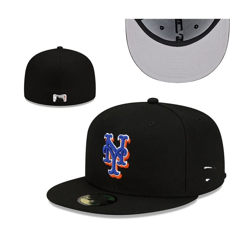 Casquette de baseball classique de couleur unie à couverture complète de l'équipe de la ligue professionnelle des Dodgers et des Yankees à visiè