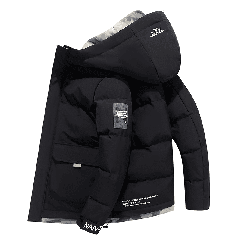 Men's Winter Hooded Thickened Warm Fashion Down Padded Jacket For Men