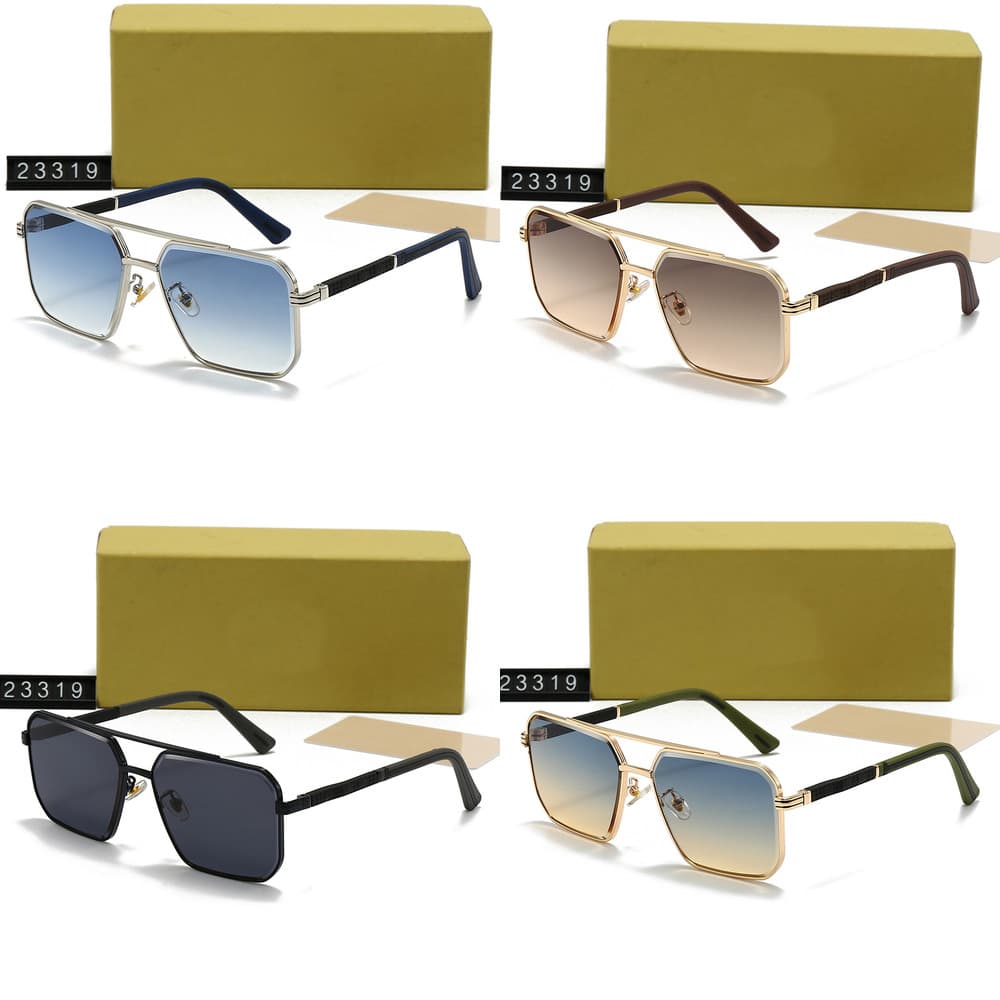 New Frameless Men's And Women's Fashion Sunglasses Square Frame Driving Travel Glasses 23319