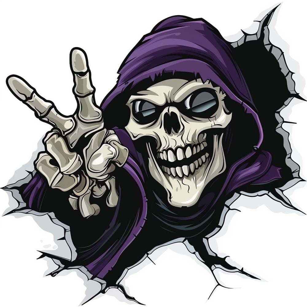 Halloween ghost face car stickers animal stickers motorcycle scratch cover creative body stickers