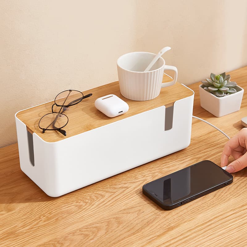 Socket Storage Box Socket Board Power Cord Data Cable Charger Wire Storage Artifact Desktop Hub