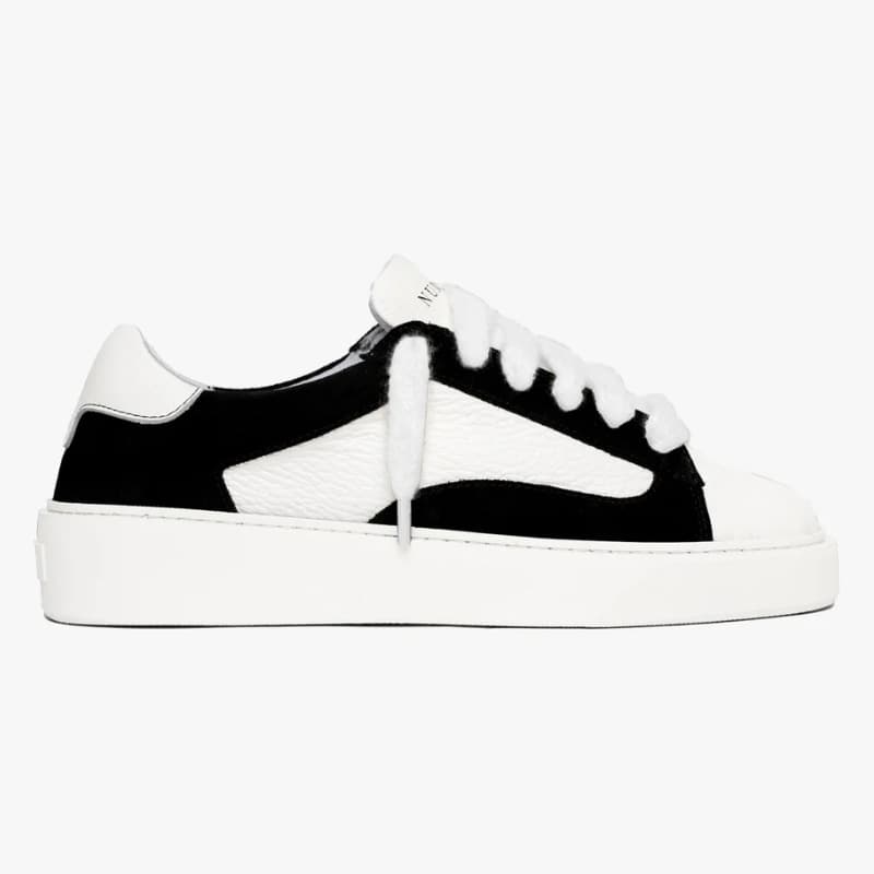 Numeris Eclipse Shell Toe Men's Platform Casual Sneakers With Genuine Leather Laces.