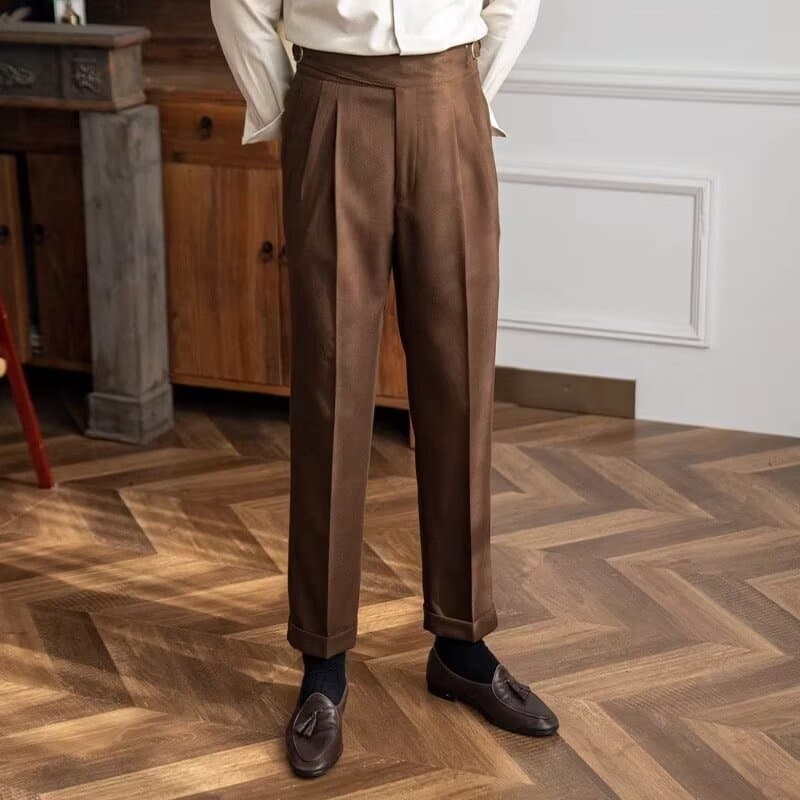 Men's Clothing Shirts and apparel high end drapey trousers nine point trousers men's straight loose casual men's trousers