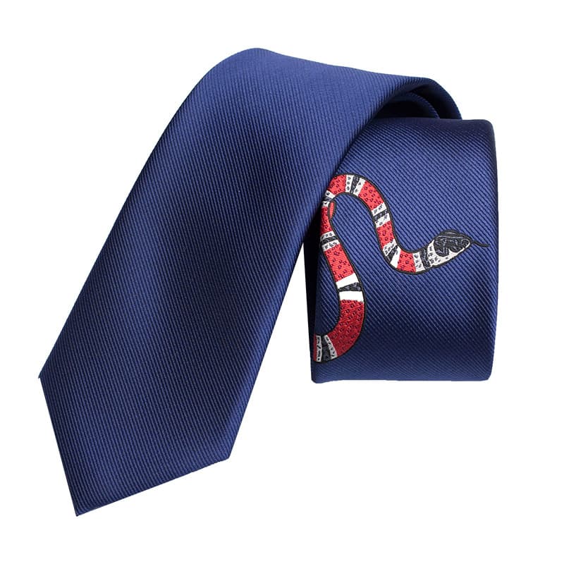 VOOTHOST New Men's Tie Fashion Casual Trend Formal Dress Business Wedding Gift Dinner Birthday Festival Brand Design Snake Tie F0136