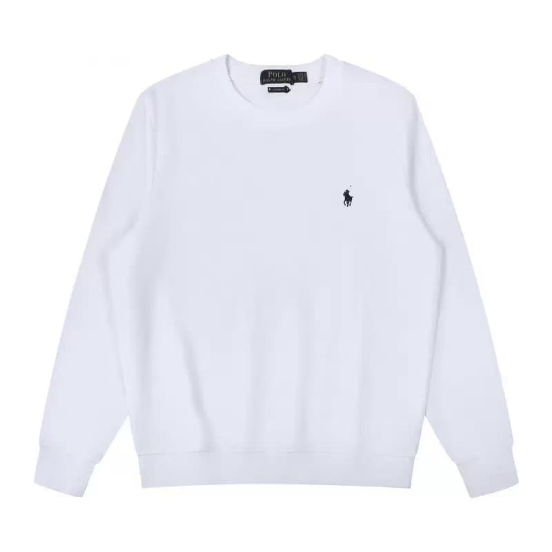 Pull unisexe à col rond fin en coton, style décontracté, avec broderie poney et manches longues, collection printemps-automne 2025.